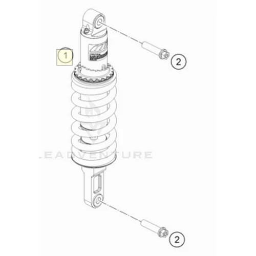 KTM 1290 Super Duke GT Monoshock assembly group (46812014S2)  OEM Genuine part