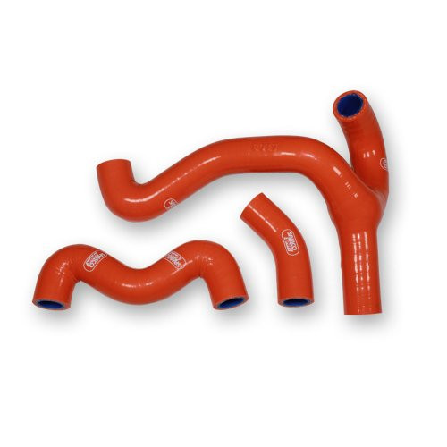 KTM 50 SX Mini 2012> 3 Piece Samco Sport Y-Piece Silicone Radiator Coolant Hose Kit KTM-101-OR