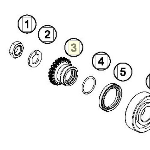 PRIMARY WHEEL 23T (50432023023)