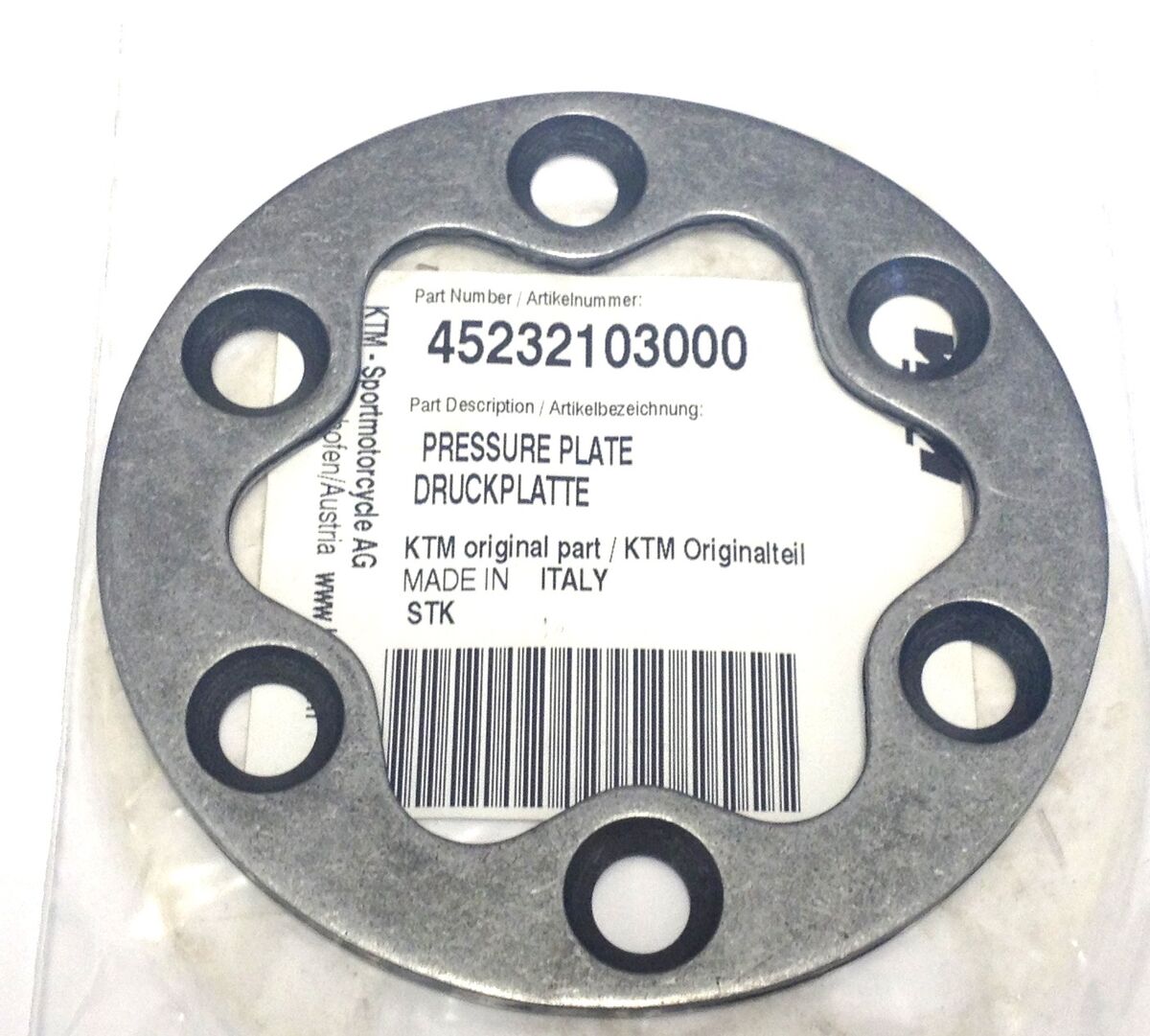 KTM 50 SX/TC/MC 50 Genuine OEM Pressure Plate  (45232103000)