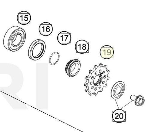 FRONT SPROCKET 14-T (50033029014)