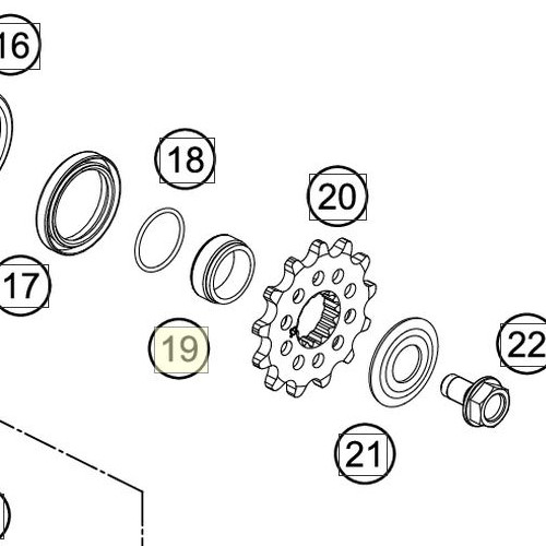 SPACER BUSHING 12,4 MM (50433030000) (50433030000)
