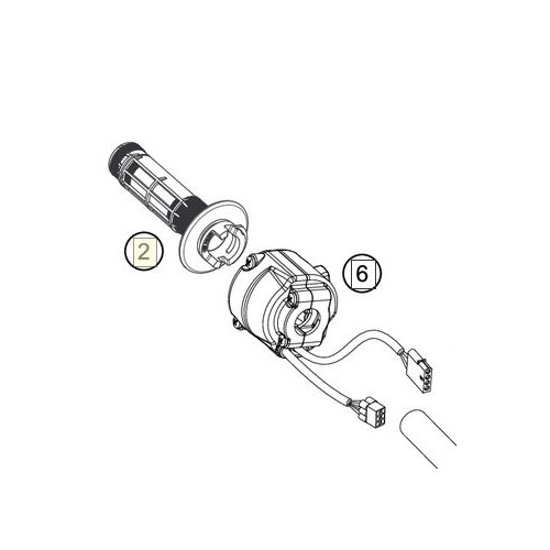 Throttle Grip E-Gas closed | NEW PART (76502210000) (76502210000)