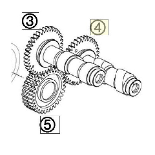 CAMSHAFT OUTLET REAR (61136110000) (61136110000)