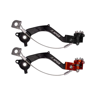 KTM EXCF250 2017-2023 Orange Apico Pro-Bite Foot Pegs