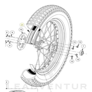 RIM, REAR TRIAL TUBELESS, 32 SPOKE 2008 (BT590002808)