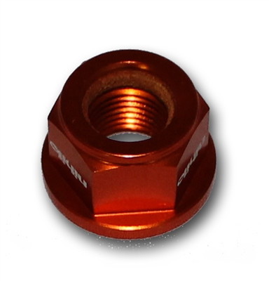 KTM 50/65 12MM Orange Ny-Lock Self Locking Axle Nut - Judd Racing