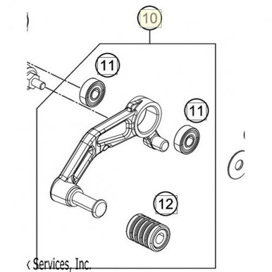 Gear shift lever complete (93034031033) - Judd Racing