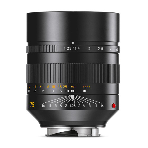 Noctilux-M 75mm / f1.25 ASPH black anodized (E67)