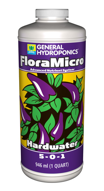 GENERAL HYDROPONICS - FLORAMICRO HARDWATER 1 QT