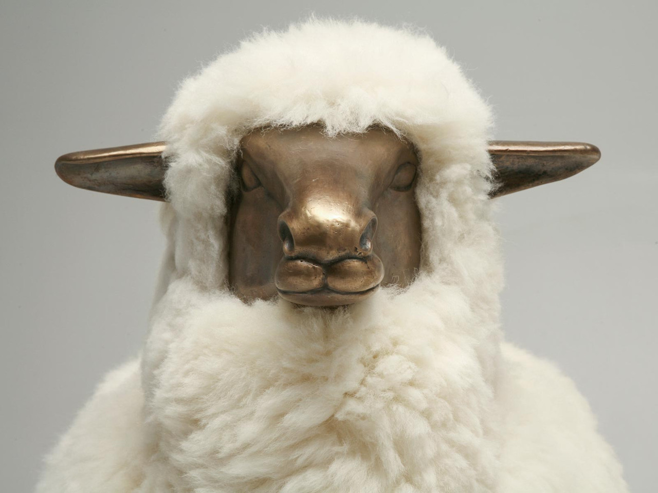 Old Plank Solid Bronze Sheep | Old Plank