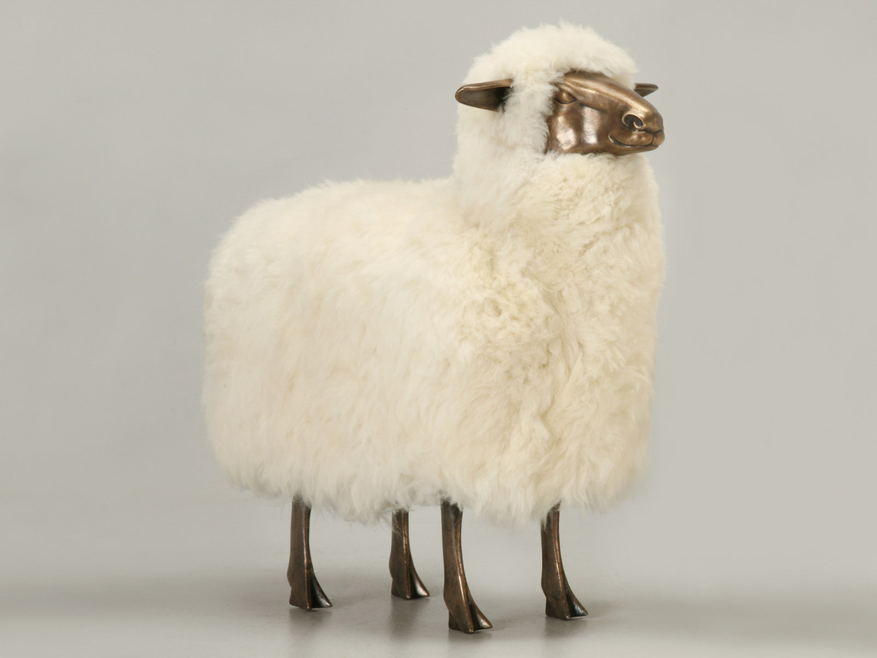 Old Plank Solid Bronze Sheep | Old Plank