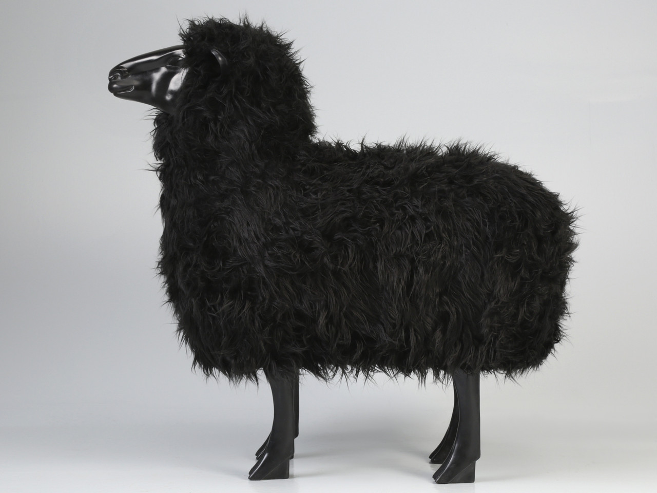 お値下げ❣ 新品未使用 ブラックSheepファー ヘッドドレス Old Plank Black Sheep in Resin | Old Plank