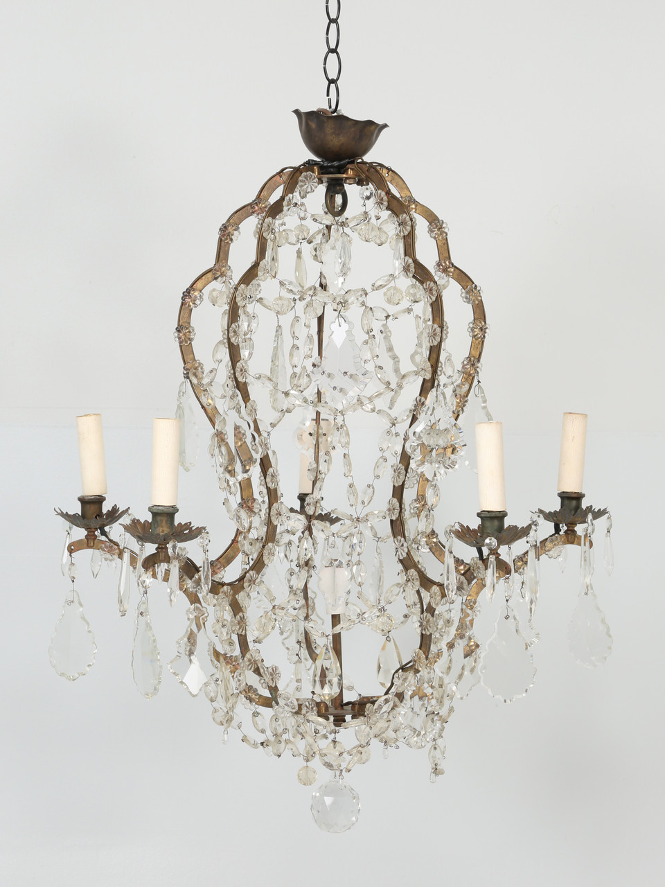 Vintage French Crystal Chandelier