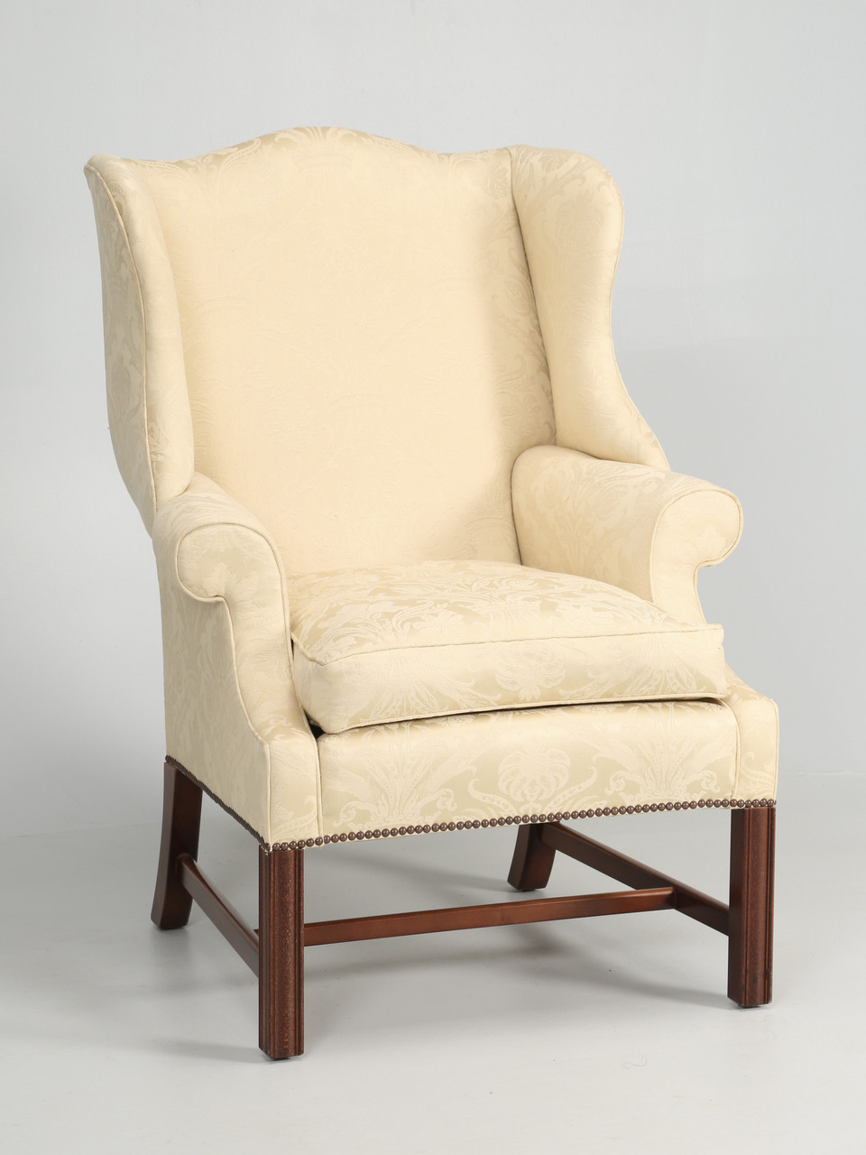 English Wingback Chair with Down Filled Cushion