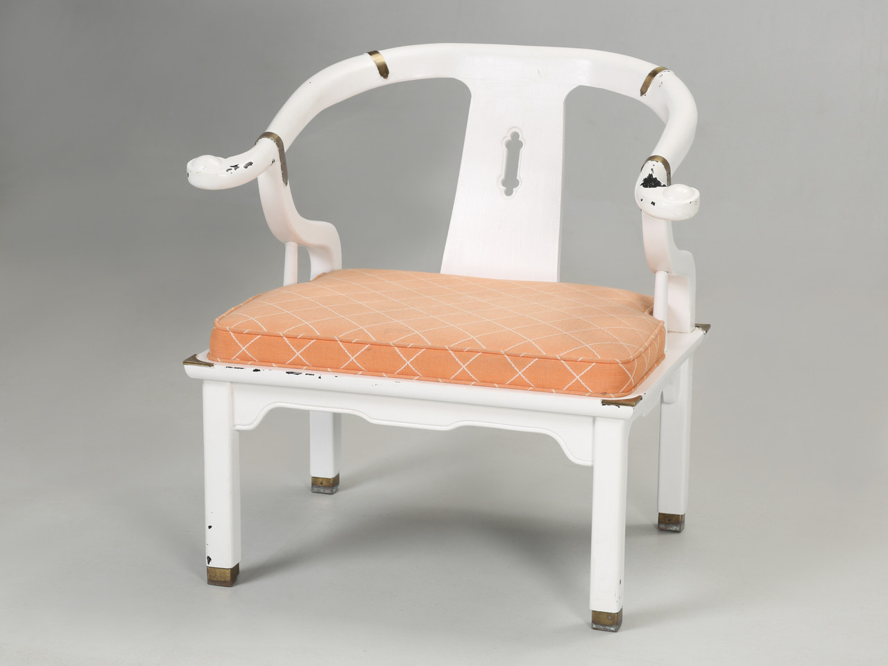 Vintage James Mont Chinoiserie Horseshoe Ming Armchair For Century