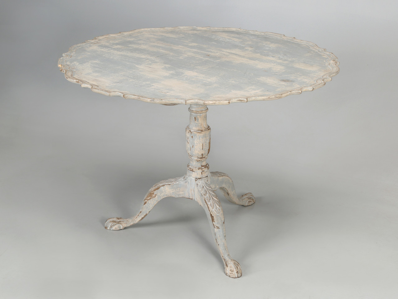 Swedish Gustavian Style Painted Center Hall Table, Side or End