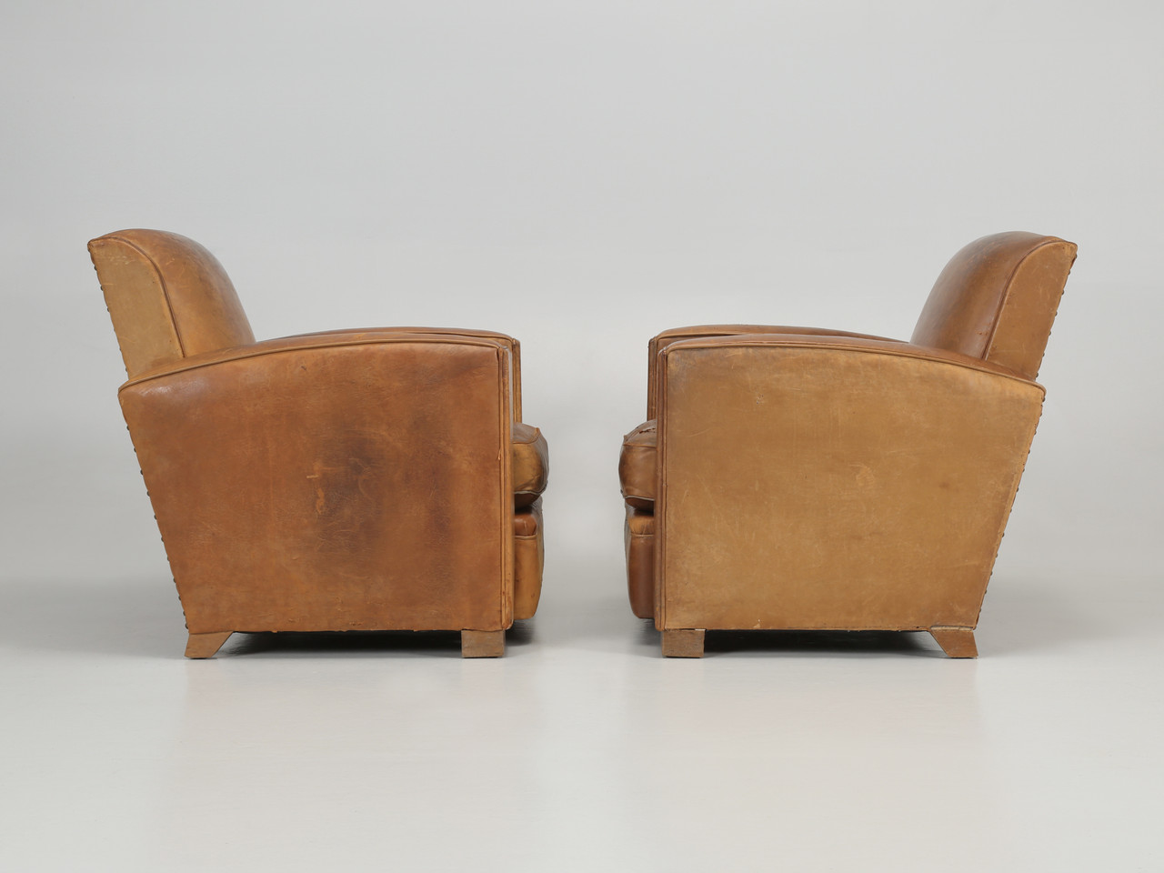 French Club Chairs Restored Internally & Still Original