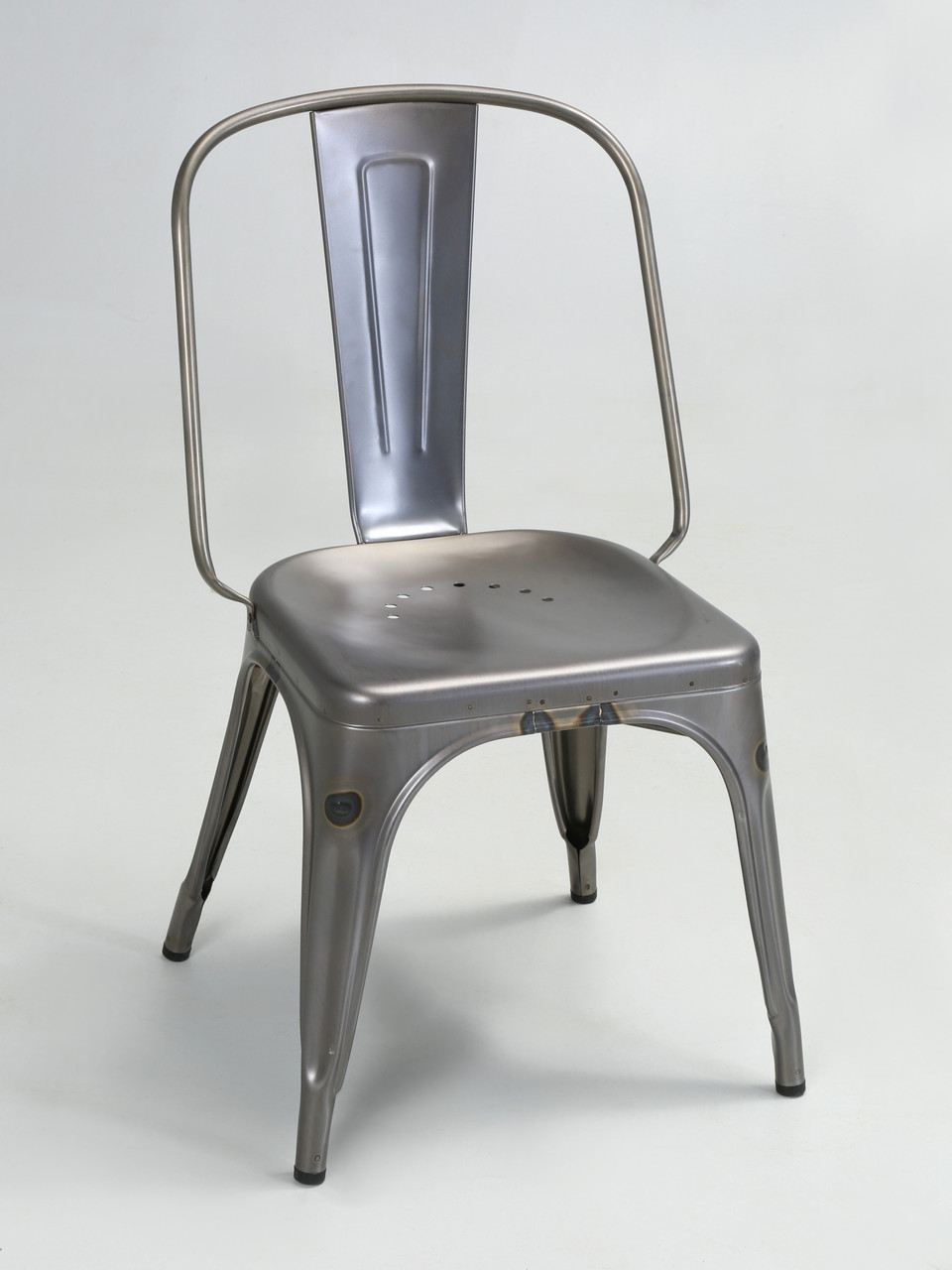 Matte Tolix AC Style Chair - Set of 6 in Grey