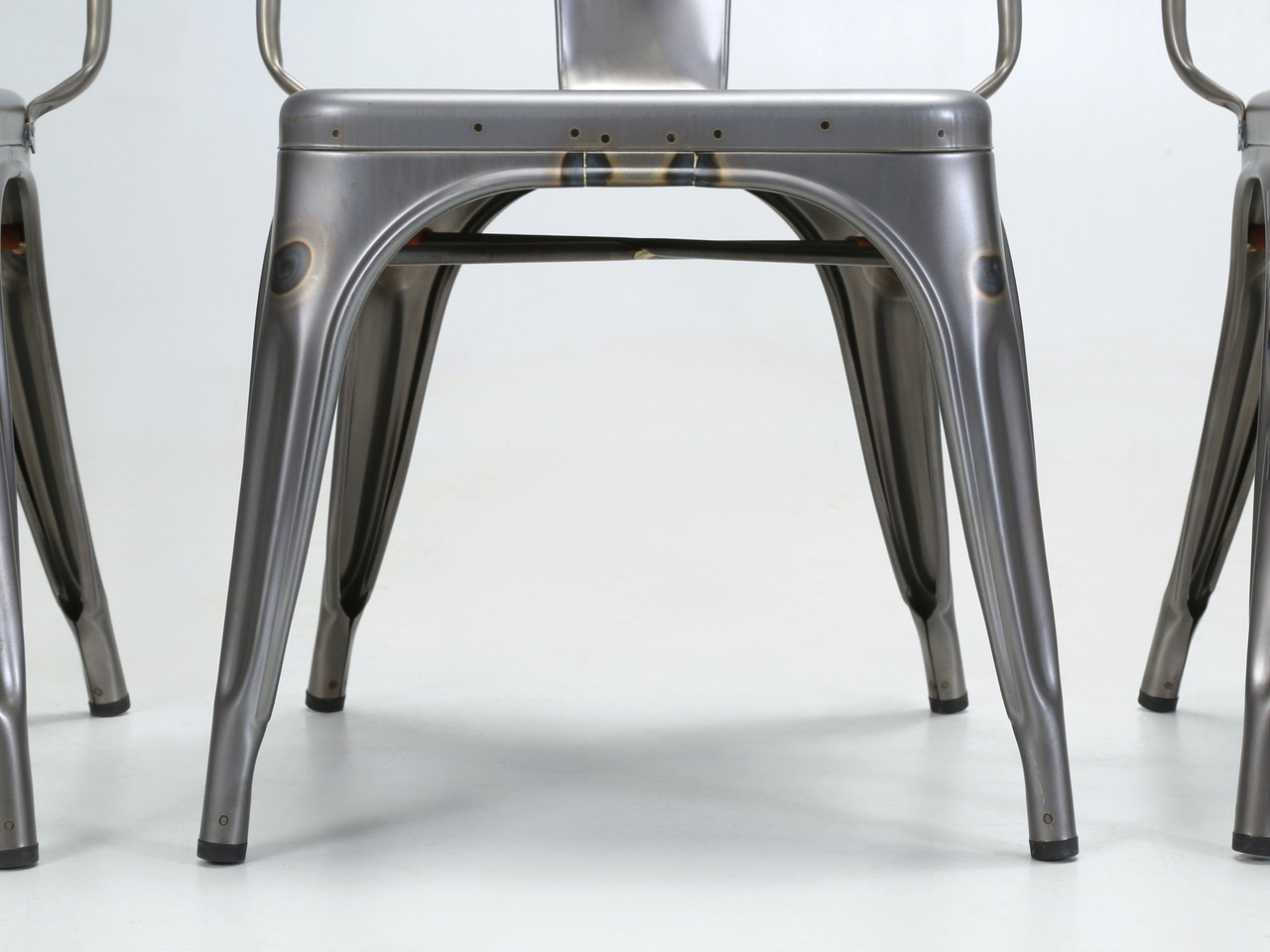 Matte Tolix AC Style Chair - Set of 6 in Grey