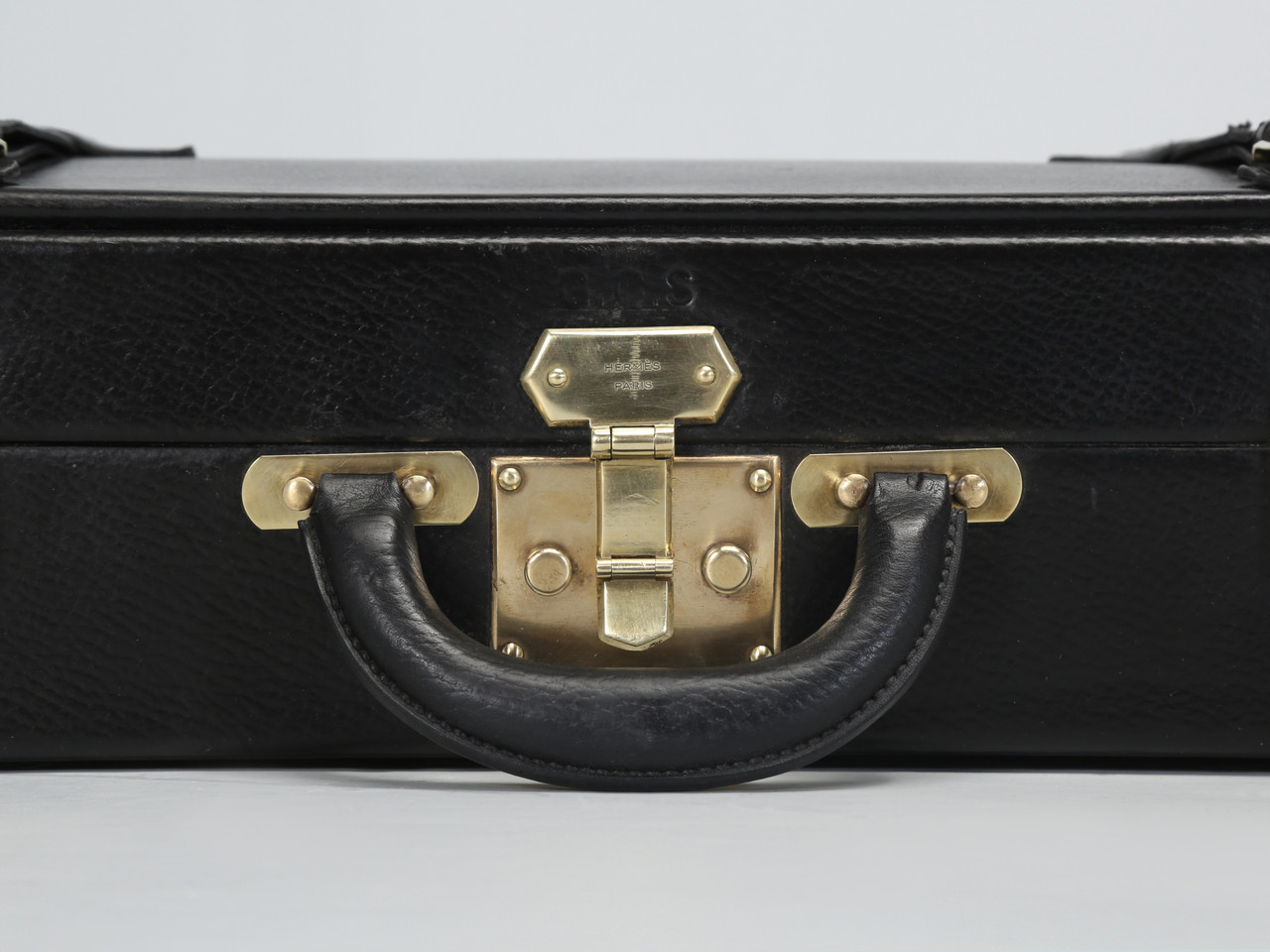 Pre-owned Hermes 2004 Sac À Dépêches Briefcase In Black