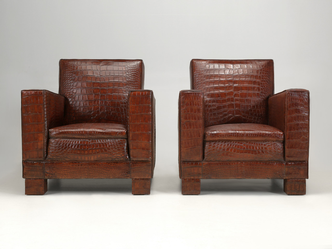Alligator Club Chairs Inspired by Jean-Michel Frank & Adnet