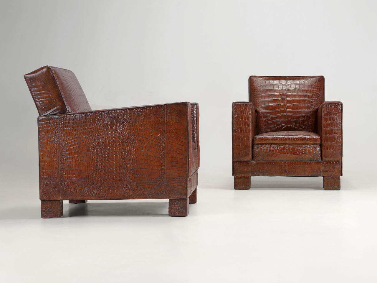 Alligator Club Chairs Inspired by Jean-Michel Frank & Adnet