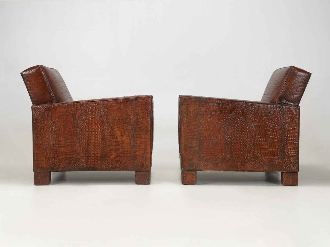 Alligator Club Chairs Inspired by Jean-Michel Frank & Adnet