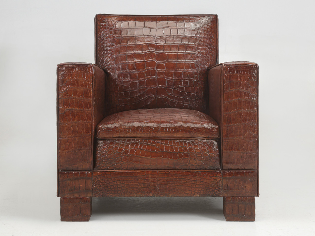 Custom Alligator Club Chair Inspired by Jean Frank & Adnet