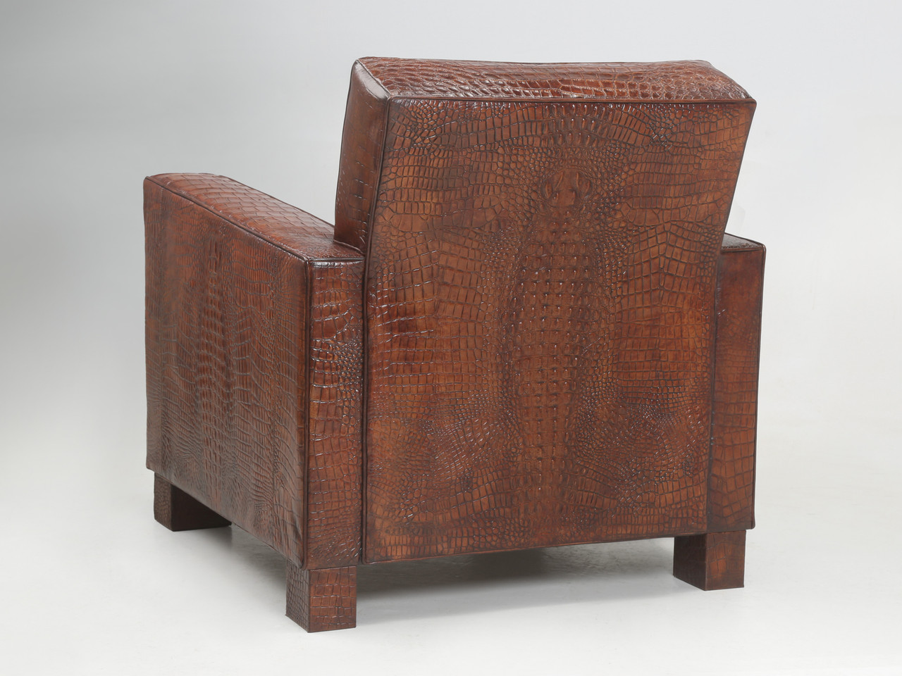 Custom Alligator Club Chair Inspired by Jean Frank & Adnet