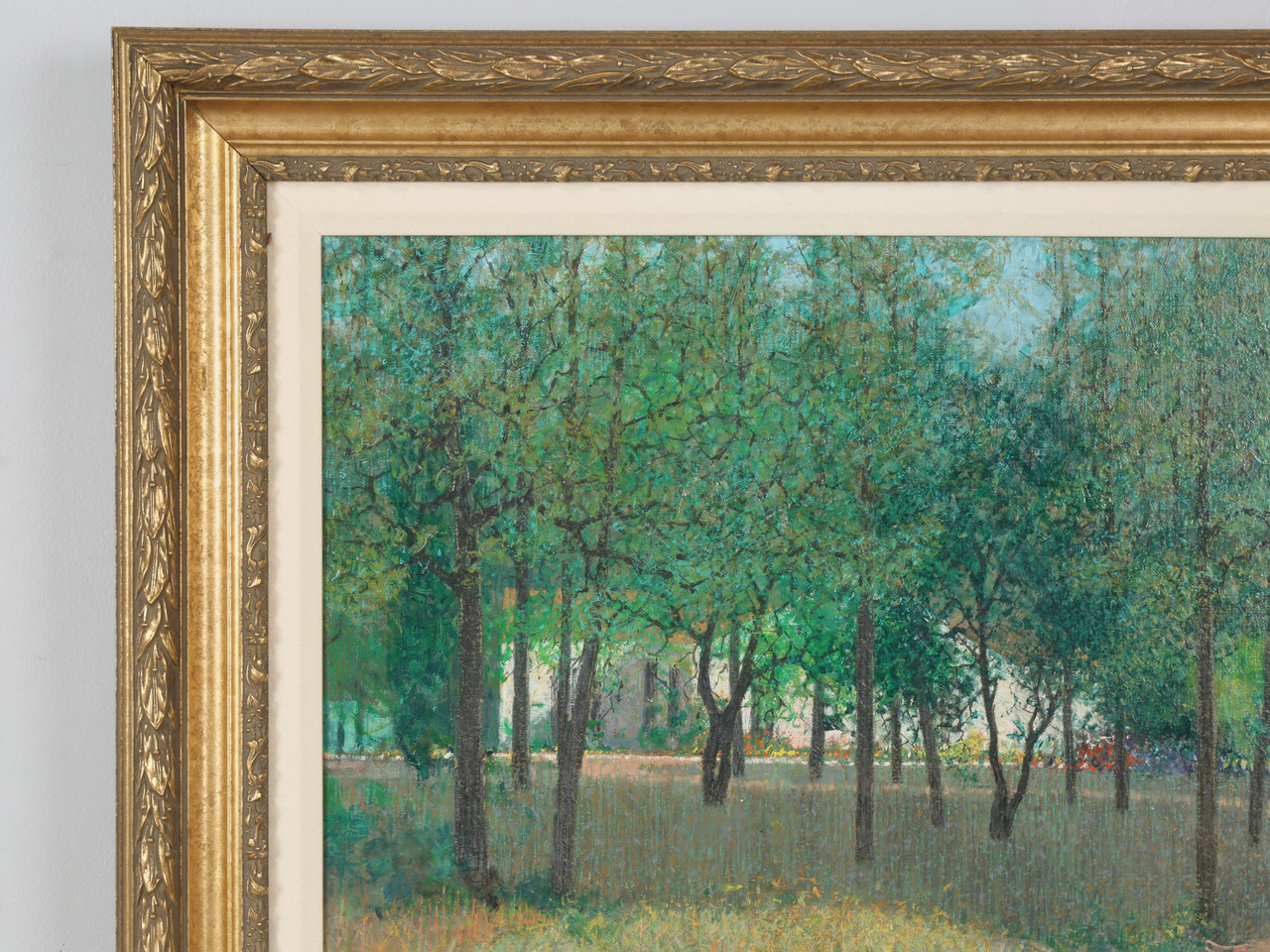 André Bourrié Oil Painting: French Landscape, Signed