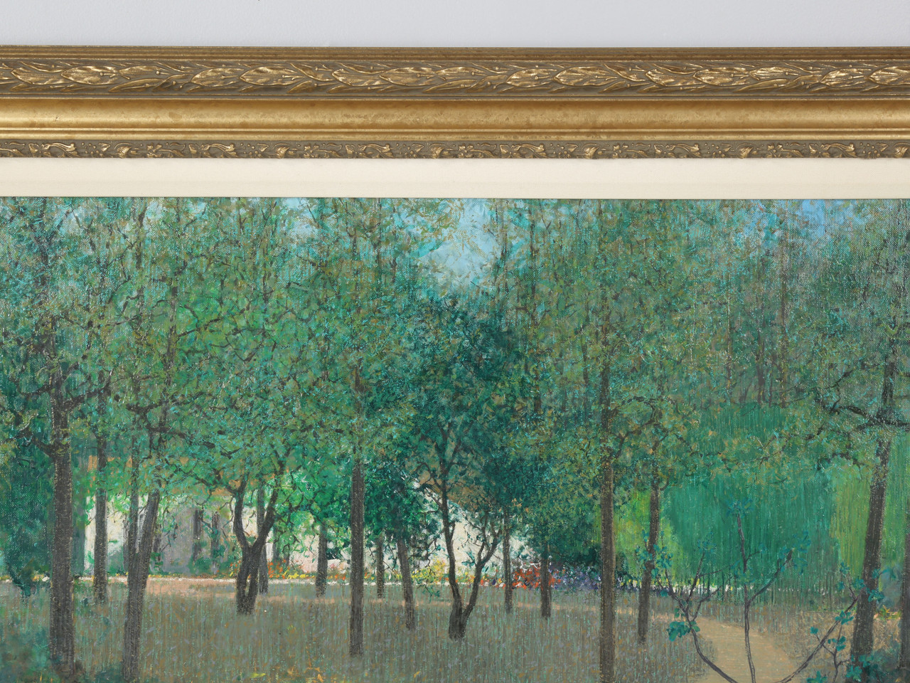 André Bourrié Oil Painting: French Landscape, Signed