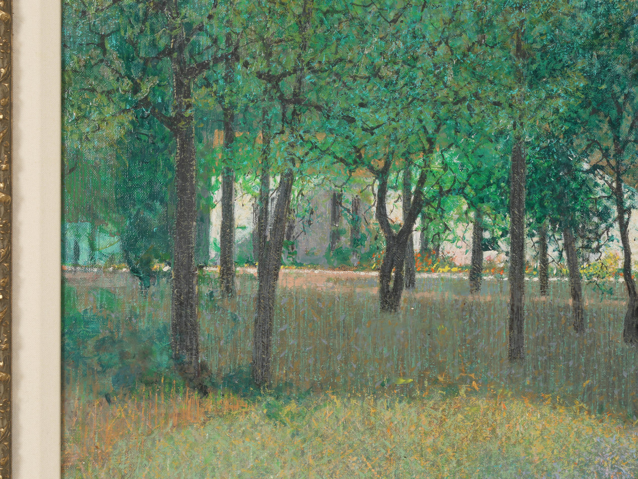 André Bourrié Oil Painting: French Landscape, Signed