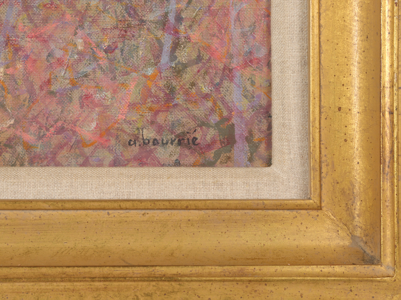 Signed André Bourrié Oil Painting of Aigues-Mortes France