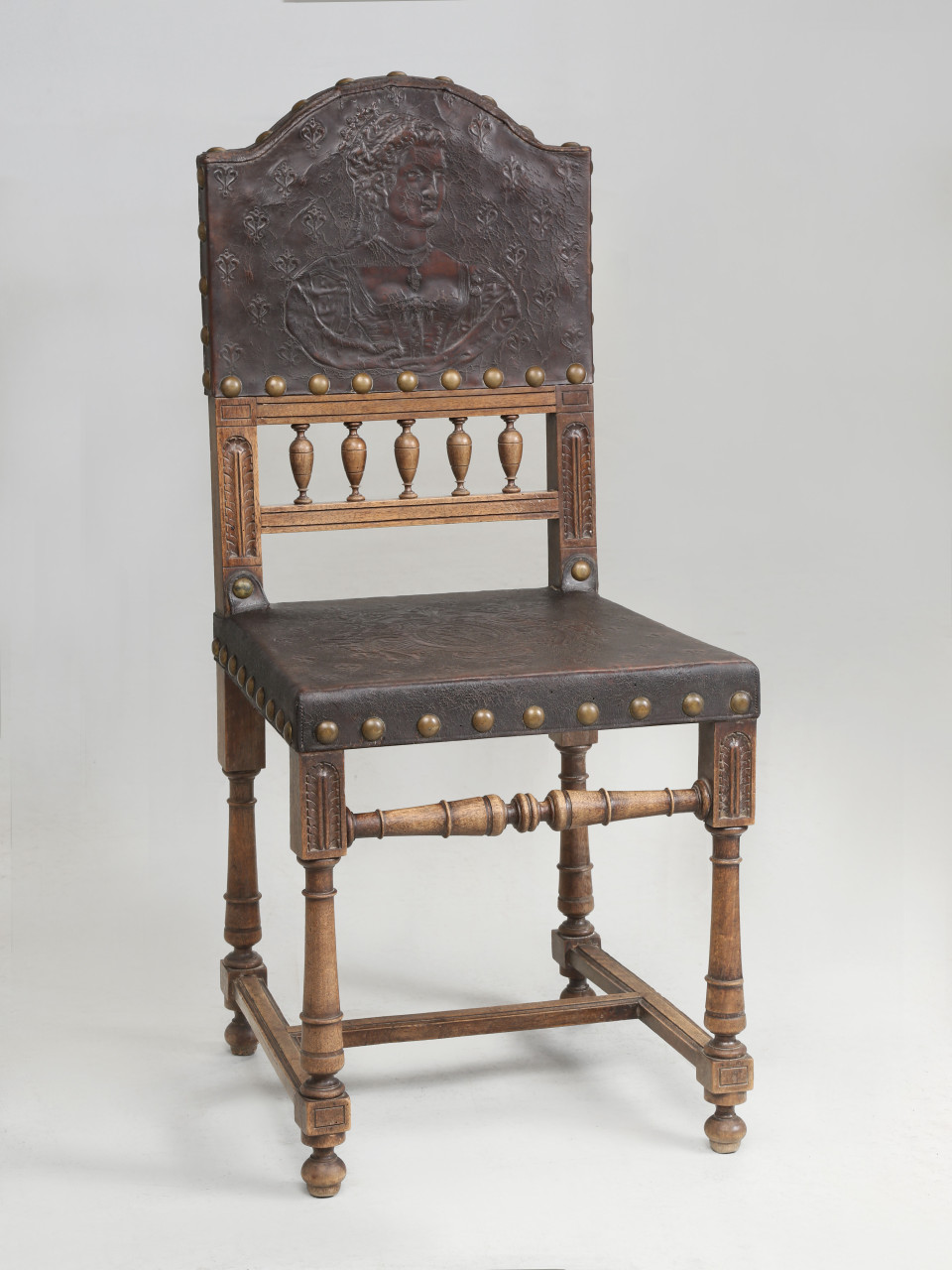 スツール made in Spain chair antique Antique Spanish Tooled Chair Late 1800's Leather