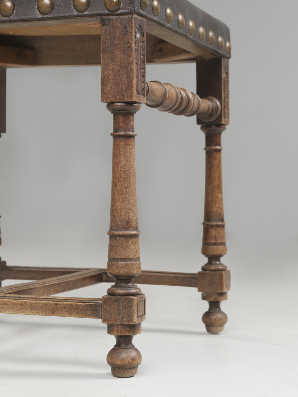 Antique Spanish Tooled Chair Late 1800's Leather