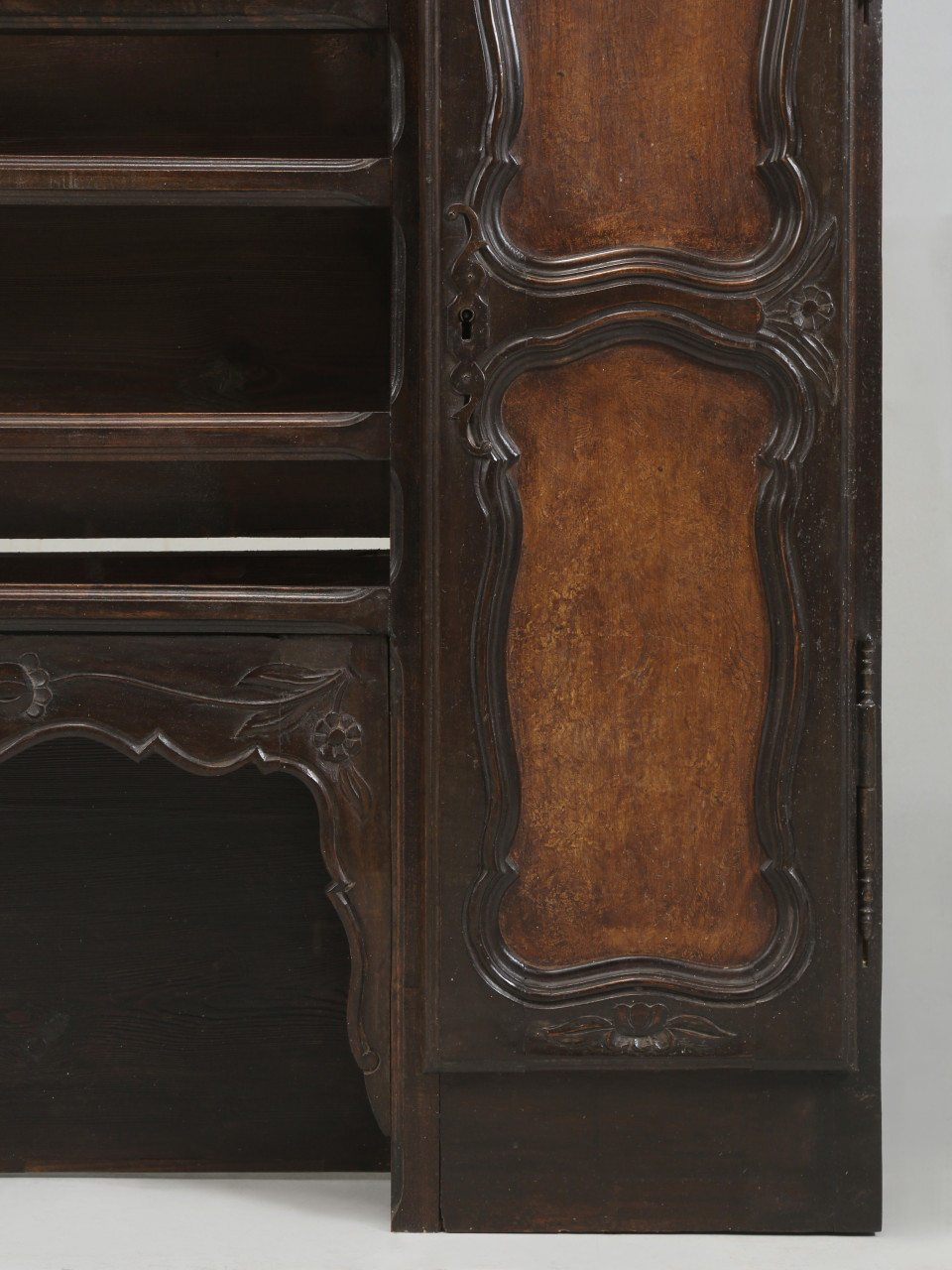 Antique French Plate Rack c1700's Storage Compartments