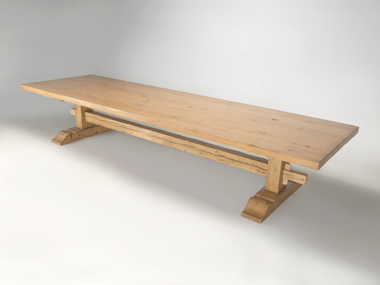 Reclaimed Pine Dining Table Seats (18) Made in Chicago