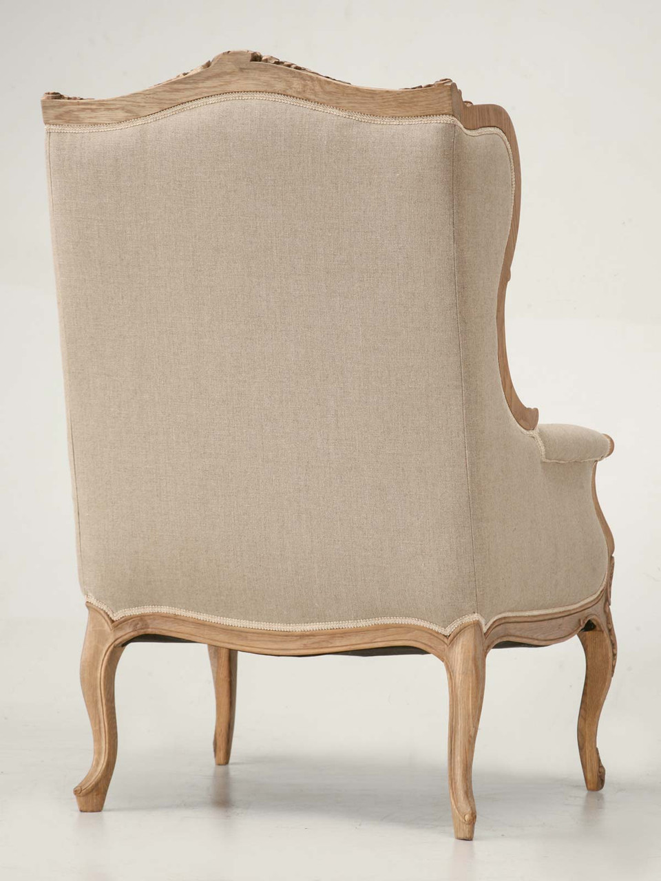 Reproduction Louis XV Style Wing Back Chair