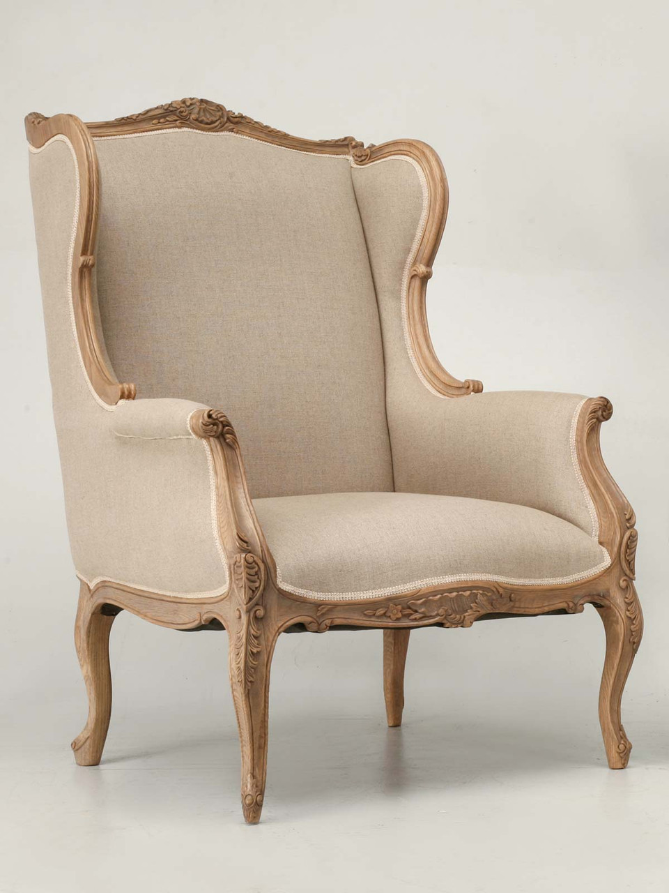 louis xv wingback chair