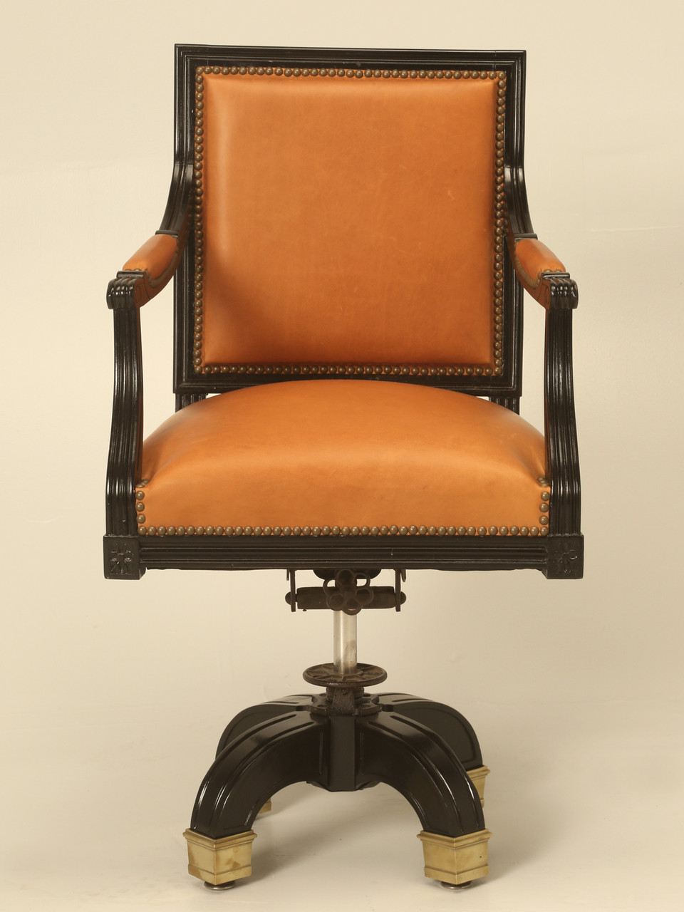 saddle leather office chair