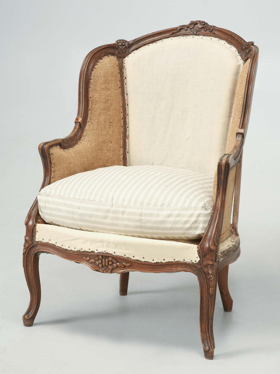 Antique French Louis XV Style Chair, c.1880s | Old Plank