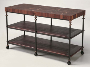 French Industrial Inspired Kitchen Island French Industrial Inspired Kitchen Island