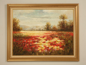 Decorative Field of Flowers Oil Painting Decorative Field of Flowers Oil Painting