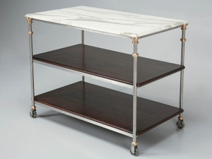 Kitchen Island in Stainless and Bronze Kitchen Island in Stainless and Bronze
