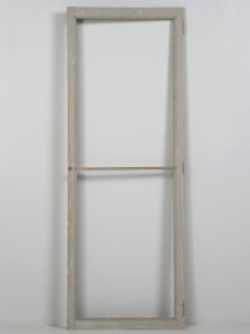 Antique French Original Paint Glazed Door c.1900