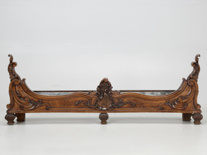 Antique French Walnut Jardinière with Liner Antique French Walnut Jardinière with Liner