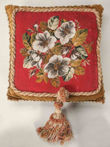 Circa 1900 Victorian English Beaded Pillow