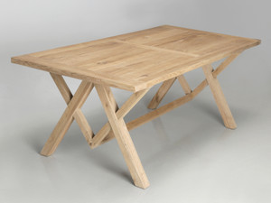 California White Oak Dining or Kitchen Table Angled California White Oak Dining or Kitchen Table Angled