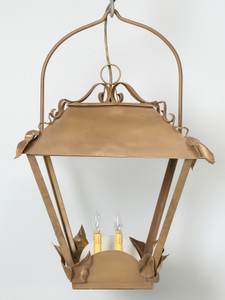 Vintage French Lantern Restored Front Vintage French Lantern Restored Front